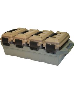 24AC4C  MTM Case Gard 4-Can Ammo Crate 30 Cal Dark Earth