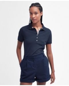 Barbour Portsdown Polo Shirt - Navy/Primrose Tartan