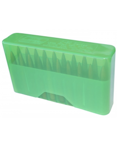 24J-20-L-16 MTM Case Gard Slip-Top Ammo Box 20 Round 30-06 30-30 270 Win 308 Clear Green